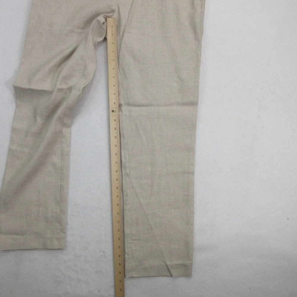 Tommy Bahama Men Dress Pants 33x30 Latigo Beach Linen Khaki Stretch New DEFECT
